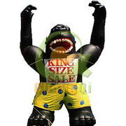 inflatable gorilla cartoon